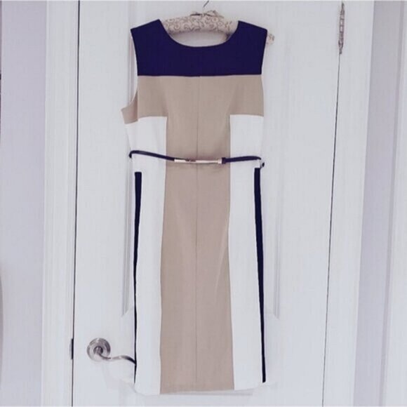 NWT Laura Color Block Sheath Midi Dress- Size 12 - Picture 4 of 14